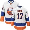 Pánské NHL New York Islanders dresy 17 Matt Martin Authentic Bílý Reebok Venkovní hokejové dresy