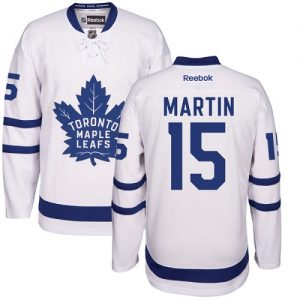 Pánské NHL Toronto Maple Leafs dresy 15 Matt Martin Authentic Bílý Reebok Venkovní hokejové dresy