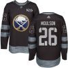 Pánské NHL Buffalo Sabres dresy Matt Moulson 26 Authentic Černá Adidas 1917 2017 100th Anniversary