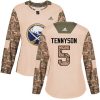 Dámské NHL Buffalo Sabres dresy 5 Matt Tennyson Authentic Camo Adidas Veterans Day Practice