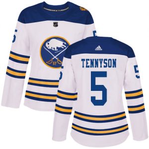 Dámské NHL Buffalo Sabres dresy 5 Matt Tennyson Authentic Bílý Adidas 2018 Winter Classic