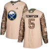 Dětské NHL Buffalo Sabres dresy 5 Matt Tennyson Authentic Camo Adidas Veterans Day Practice