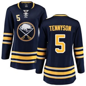 Dámské NHL Buffalo Sabres dresy 5 Matt Tennyson Breakaway Námořnická modrá Fanatics Branded Domácí
