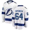 Pánské NHL Tampa Bay Lightning dresy 64 Matthew Spencer Breakaway Bílý Fanatics Branded Venkovní