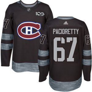 Pánské NHL Montreal Canadiens dresy 67 Max Pacioretty Authentic Černá Adidas 1917 2017 100th Anniversary
