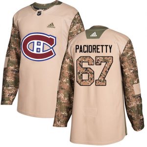 Pánské NHL Montreal Canadiens dresy 67 Max Pacioretty Authentic Camo Adidas Veterans Day Practice