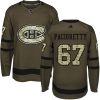 Pánské NHL Montreal Canadiens dresy 67 Max Pacioretty Authentic Zelená Adidas Salute to Service