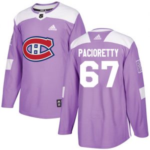 Pánské NHL Montreal Canadiens dresy 67 Max Pacioretty Authentic Nachový Adidas Fights Cancer Practice