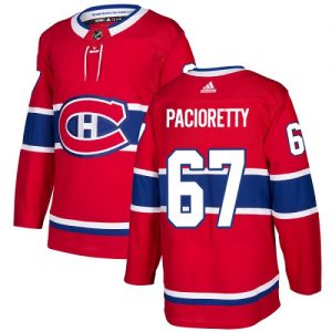 Pánské NHL Montreal Canadiens dresy 67 Max Pacioretty Authentic Červené Adidas Domácí