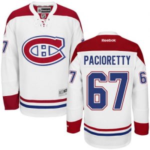 Pánské NHL Montreal Canadiens dresy 67 Max Pacioretty Authentic Bílý Reebok Venkovní hokejové dresy