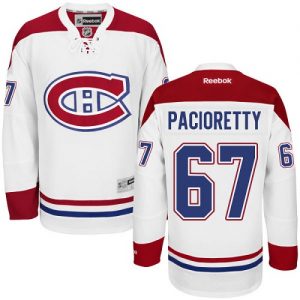 Dámské NHL Montreal Canadiens dresy 67 Max Pacioretty Authentic Bílý Reebok Venkovní hokejové dresy