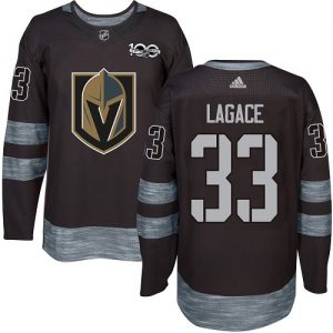 Pánské NHL Golden Knights dresy 33 Maxime Lagace Authentic Černá Adidas Vegas 1917 2017 100th Anniversary