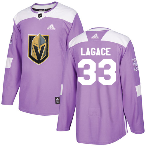 Pánské NHL Golden Knights dresy 33 Maxime Lagace Authentic Nachový Adidas Vegas Fights Cancer Practice