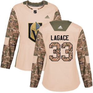 Dámské NHL Vegas Golden Knights dresy 33 Maxime Lagace Authentic Camo Adidas Veterans Day Practice