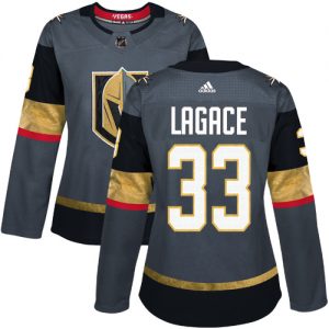 Dámské NHL Vegas Golden Knights dresy 33 Maxime Lagace Authentic Šedá Adidas Domácí