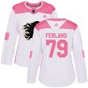 Dámské NHL Calgary Flames dresy 79 Michael Ferland Authentic Bílý Růžový Adidas Fashion