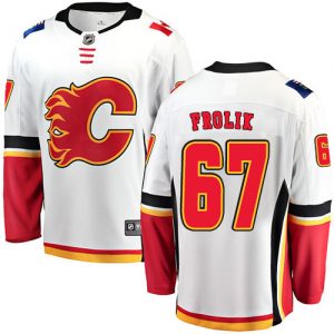 Pánské NHL Calgary Flames dresy 67 Michael Frolik Breakaway Bílý Fanatics Branded Buffalo Venkovní