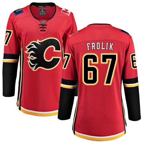 Dámské NHL Calgary Flames dresy 67 Michael Frolik Breakaway Červené Fanatics Branded Domácí