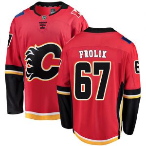 Dětské NHL Calgary Flames dresy 67 Michael Frolik Breakaway Červené Fanatics Branded Domácí