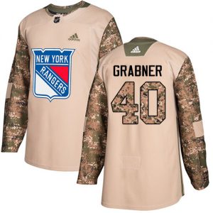 Pánské NHL New York Rangers dresy 40 Michael Grabner Authentic Camo Adidas Veterans Day Practice