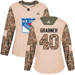 Dámské NHL New York Rangers dresy 40 Michael Grabner Authentic Camo Adidas Veterans Day Practice