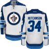Pánské NHL Winnipeg Jets dresy 34 Michael Hutchinson Authentic Bílý Reebok Venkovní hokejové dresy