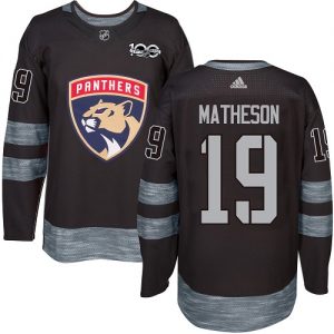 Pánské NHL Florida Panthers dresy 19 Michael Matheson Authentic Černá Adidas 1917 2017 100th Anniversary