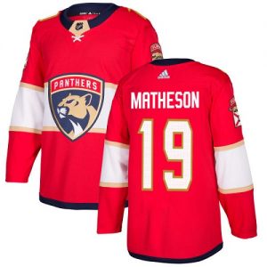 Pánské NHL Florida Panthers dresy 19 Michael Matheson Authentic Červené Adidas Domácí