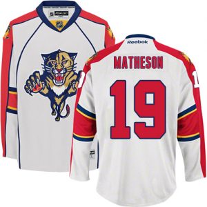 Pánské NHL Florida Panthers dresy 19 Michael Matheson Authentic Bílý Reebok Venkovní hokejové dresy