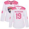 Dámské NHL Florida Panthers dresy 19 Michael Matheson Authentic Bílý Růžový Adidas Fashion