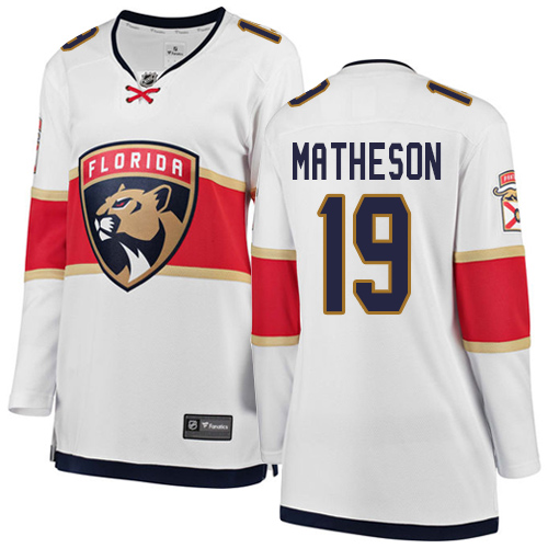 Dámské NHL Florida Panthers dresy 19 Michael Matheson Breakaway Bílý Fanatics Branded Venkovní