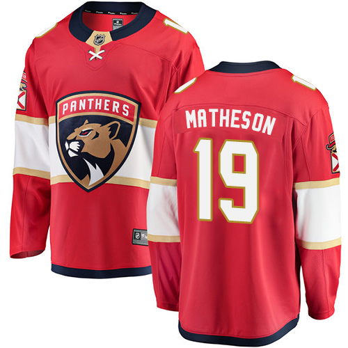 Dětské NHL Florida Panthers dresy 19 Michael Matheson Breakaway Červené Fanatics Branded Domácí