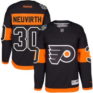 Pánské NHL Philadelphia Flyers dresy 30 Michal Neuvirth Authentic Černá Reebok 2017 Stadium Series