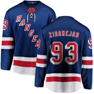 Pánské NHL New York Rangers dresy 93 Mika Zibanejad Breakaway Kuninkaallisen modrá Fanatics Branded Domácí