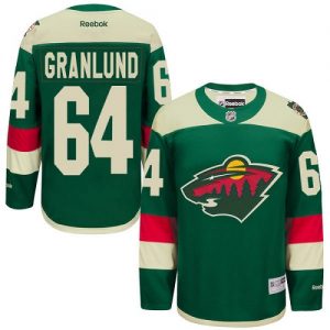 Pánské NHL Minnesota Wild dresy 64 Mikael Granlund Authentic Zelená Reebok 2016 Stadium Series