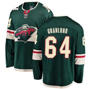 Pánské NHL Minnesota Wild dresy 64 Mikael Granlund Breakaway Zelená Fanatics Branded Domácí
