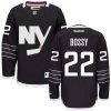 Pánské NHL New York Islanders dresy 22 Mike Bossy Authentic Černá Reebok Alternativní hokejové dresy