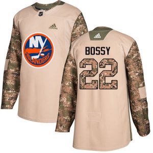 Pánské NHL New York Islanders dresy 22 Mike Bossy Authentic Camo Adidas Veterans Day Practice
