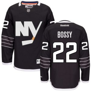 Dámské NHL New York Islanders dresy 22 Mike Bossy Authentic Černá Reebok Alternativní hokejové dresy