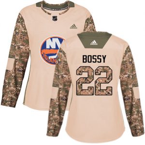 Dámské NHL New York Islanders dresy 22 Mike Bossy Authentic Camo Adidas Veterans Day Practice