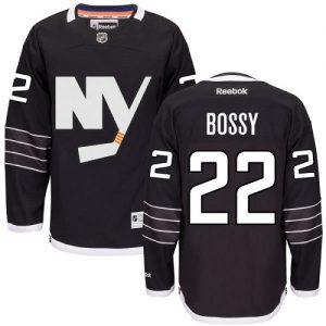 Dětské NHL New York Islanders dresy 22 Mike Bossy Authentic Černá Reebok Alternativní hokejové dresy