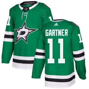 Pánské NHL Dallas Stars dresy 11 Mike Gartner Authentic Zelená Adidas Domácí