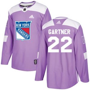 Pánské NHL New York Rangers dresy 22 Mike Gartner Authentic Nachový Adidas Fights Cancer Practice