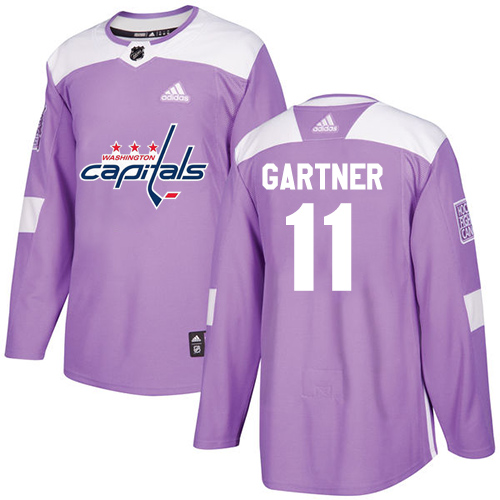 Pánské NHL Washington Capitals dresy 11 Mike Gartner Authentic Nachový Adidas Fights Cancer Practice