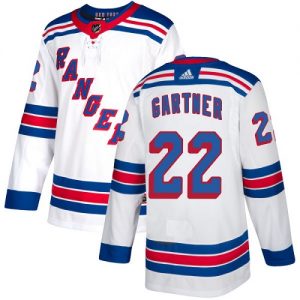 Pánské NHL New York Rangers dresy 22 Mike Gartner Authentic Bílý Adidas Venkovní