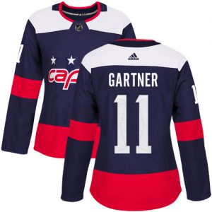 Dámské NHL Washington Capitals dresy 11 Mike Gartner Authentic Námořnická modrá Adidas 2018 Stadium Series