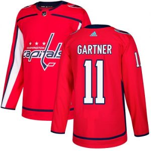 Dětské NHL Washington Capitals dresy 11 Mike Gartner Authentic Červené Adidas Domácí