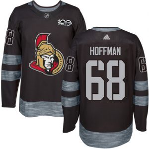 Pánské NHL Ottawa Senators dresy 68 Mike Hoffman Authentic Černá Adidas 1917 2017 100th Anniversary