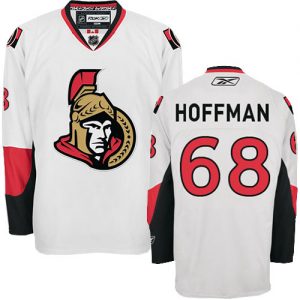 Pánské NHL Ottawa Senators dresy 68 Mike Hoffman Authentic Bílý Reebok Venkovní hokejové dresy