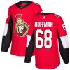Dětské NHL Ottawa Senators dresy 68 Mike Hoffman Authentic Červené Adidas Domácí